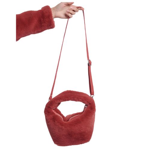 Small Faux Fur Crossbody Bag