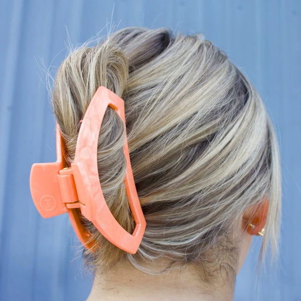 Open large hair clip-Dreamsicle