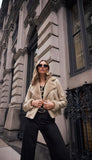Foiled Faux Suede Jacket