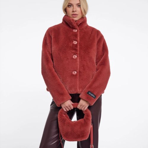 Small Faux Fur Crossbody Bag