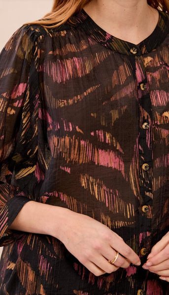 Dolman Sleeve Wide Blouse