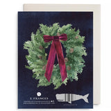 Velvet Bow Wreath-Xmas & Newyear