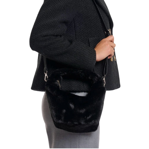 Small Faux Fur Crossbody Bag