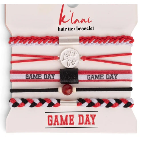 Hair Tie + Bracelet-Game Day, Medium