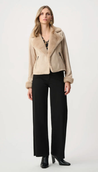 Foiled Faux Suede Jacket