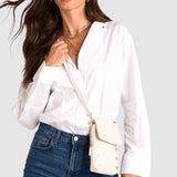 Vip Mobile-Calla Lily White Bag