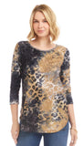Long Sleeve Burnout Top