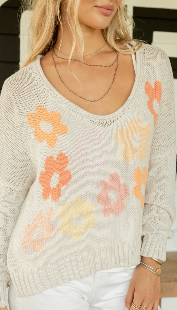 Flora V Neck