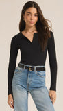 Samara Rib Henley Bodysuit