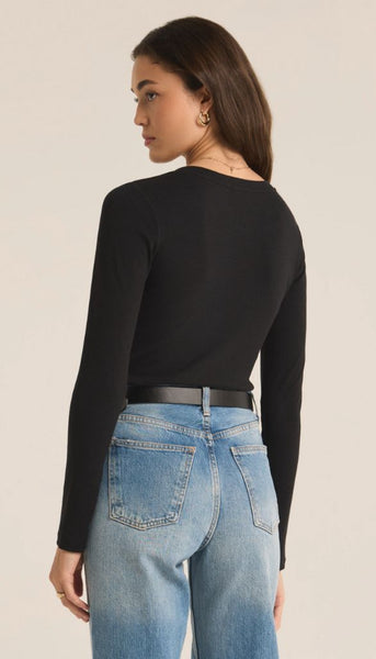 Samara Rib Henley Bodysuit