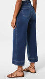 Everywhere Cropped Wide Leg Jeans - Authentic Blue