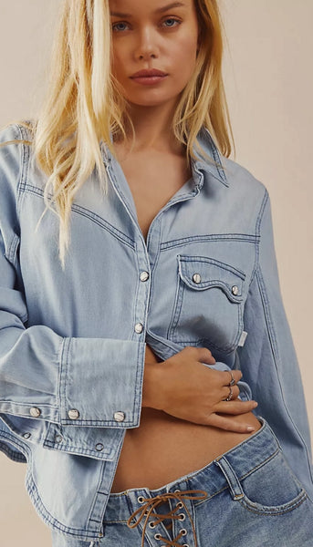 Shrunken Denim Indigo