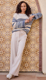 Long Bell Sleeve Boat Neck