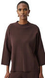 Straight Sweater With Mock Neck