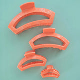 Open large hair clip-Dreamsicle