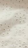 Mosaic Knit Eyelet Sweatshirt