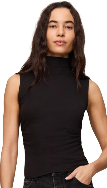 Jackie Raw Edge Crew Neck Tee