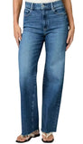 Anessa with Twisted Outseam Panel Raw Hem - HollyHock