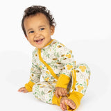 Happy Honey Bees Convertible Pajamas 3-6M