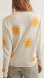 Icon Sweater Sun Print
