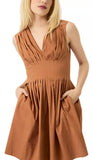 V Neck Mini Hazel Dress