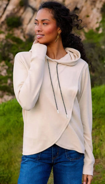 Rhinestone Crossoveer Hoodie