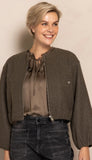 Manoa-Cropped Jacket - Green
