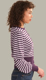 Beckett Striped Blouson Sleeve