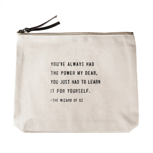 The Wizard Of Oz-Canvas Zip Bag