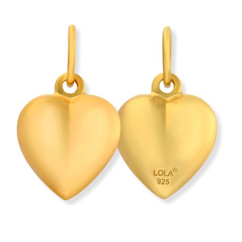 Medium Tag Pendant-Puffy Heart