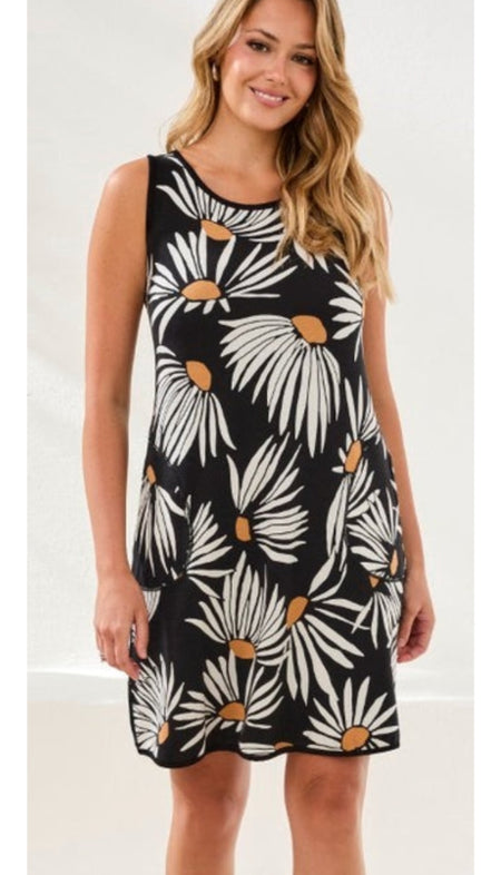 Reversible A-Line Dress With Pockets Alapage Boutique Reversible A-Line Dress With Pockets Alapage Boutique