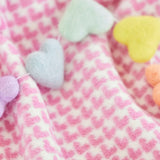 All My Heart Bubble Gum  - Mini Blanket