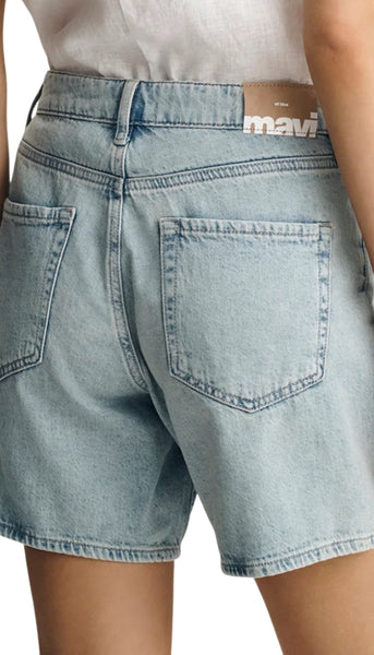 Nella High Rise Relaxed Short - Bleached Linen