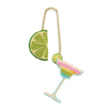 Beaded Bagcharm Keyring-Lime, Margarita