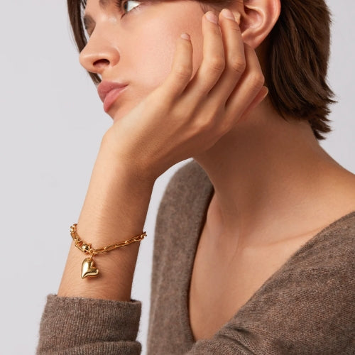 Puffy Heart Bracelet