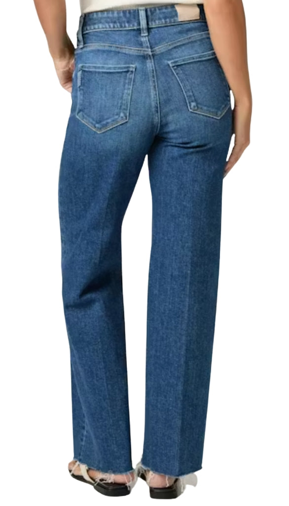 Anessa with Twisted Outseam Panel Raw Hem - HollyHock
