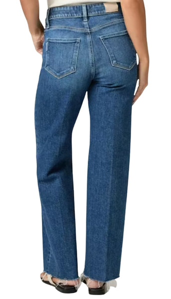 Anessa with Twisted Outseam Panel Raw Hem - HollyHock