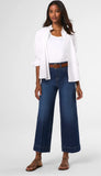 Everywhere Cropped Wide Leg Jeans - Authentic Blue