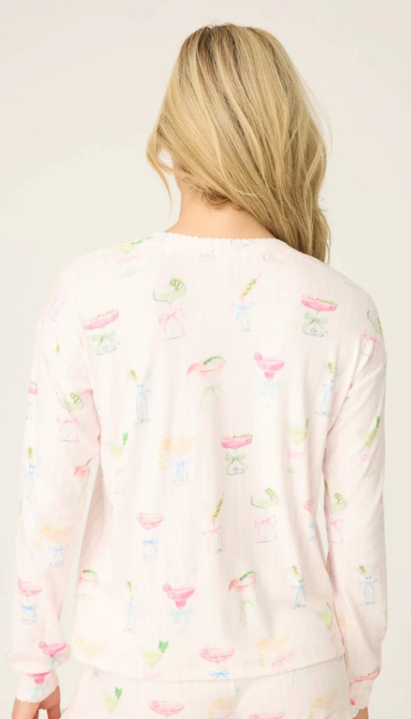 Long Sleeve Crew Neck-Pretty Punch