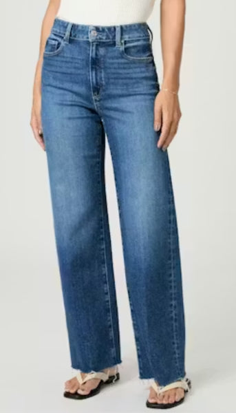 Anessa with Twisted Outseam Panel Raw Hem - HollyHock