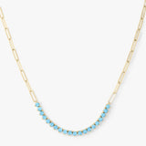 Not Your Basic Blue Opal Samantha Tennis Necklace