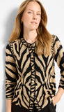 Animal Jacquard Cardigan