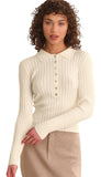 Tabitha Crochet Collar Long Sleeve Henley