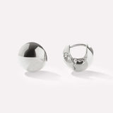 Silver Sphere Hoop