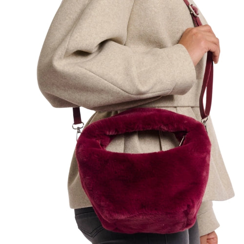 Small Faux Fur Crossbody Bag