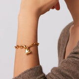 Puffy Heart Bracelet