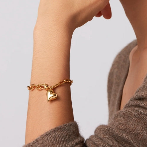 Puffy Heart Bracelet