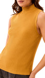 Sleeveless Funnel Neck Sweater