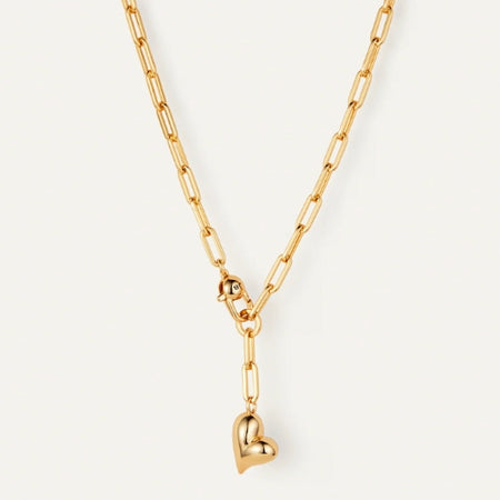 Art Heart Button Earrings