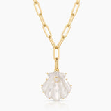Marea Mop Shell Clip Necklace